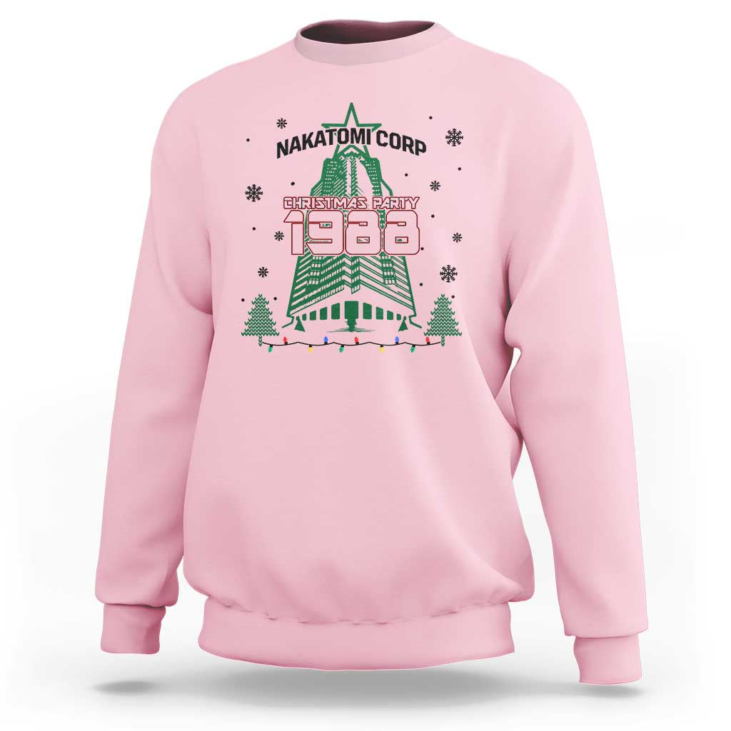 Vintage Nakatomi Plaza 1988 Christmas Party Sweatshirt - Wonder Print Shop
