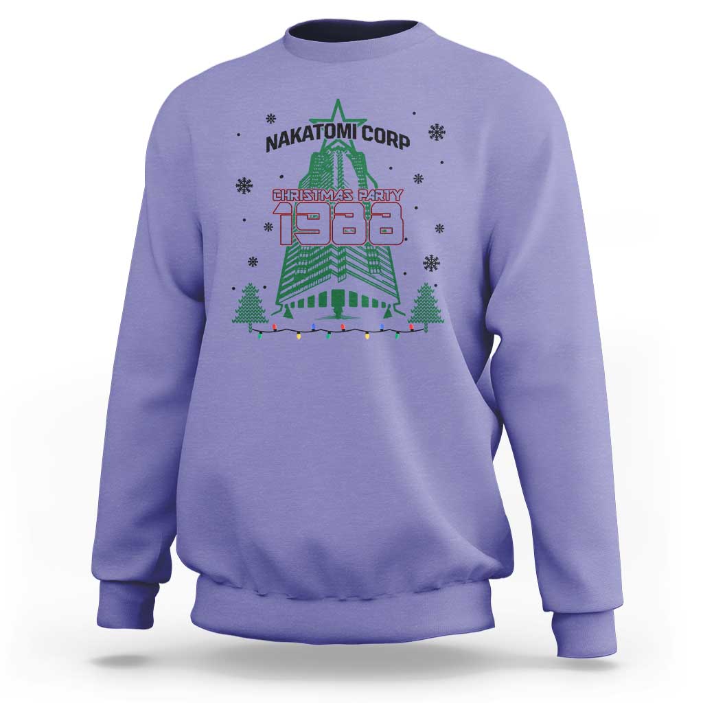 Vintage Nakatomi Plaza 1988 Christmas Party Sweatshirt - Wonder Print Shop