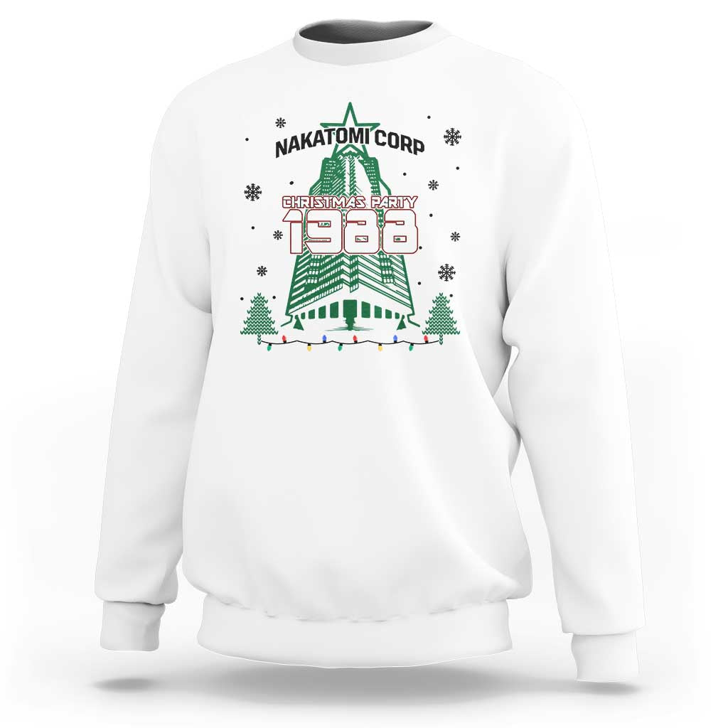 Vintage Nakatomi Plaza 1988 Christmas Party Sweatshirt - Wonder Print Shop