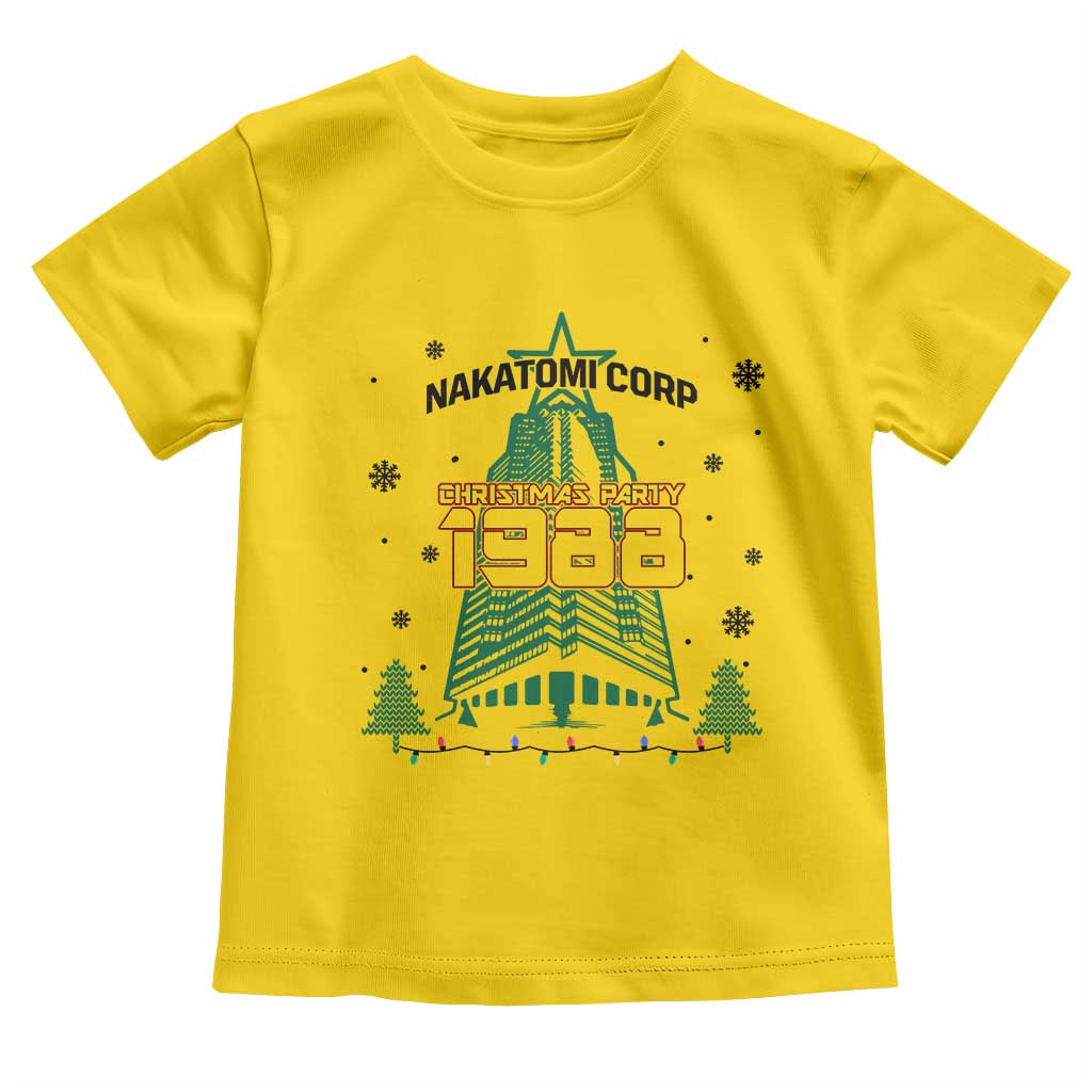 Vintage Nakatomi Plaza 1988 Christmas Party Toddler T Shirt - Wonder Print Shop