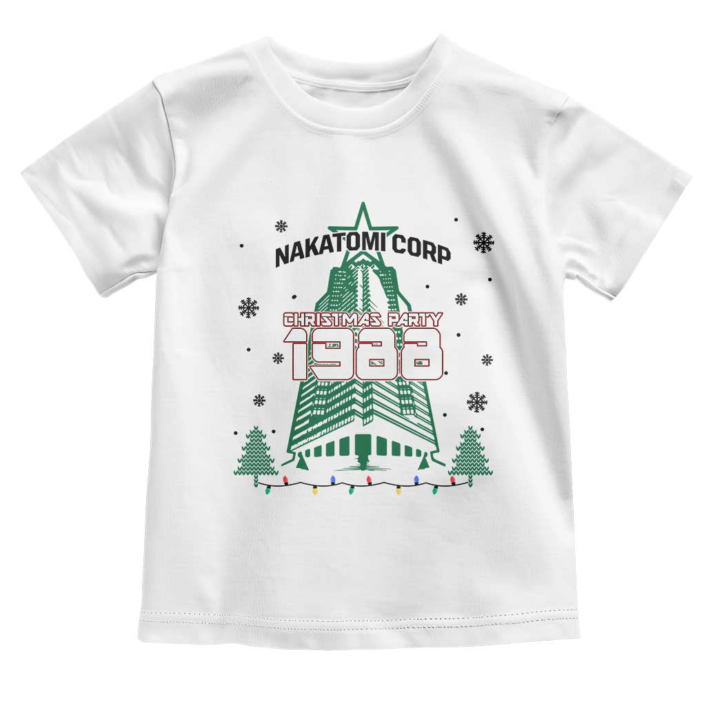 Vintage Nakatomi Plaza 1988 Christmas Party Toddler T Shirt - Wonder Print Shop