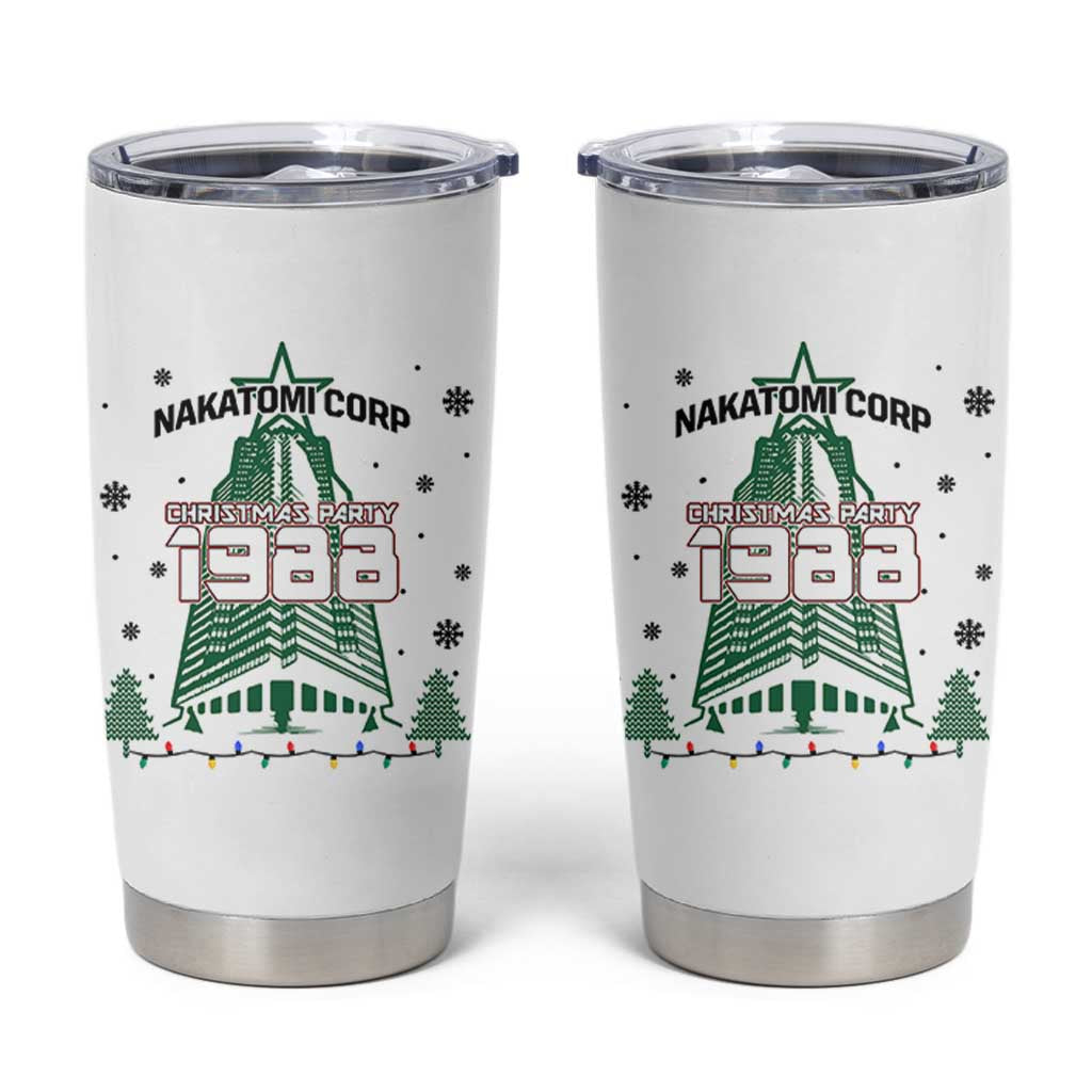 Vintage Nakatomi Plaza 1988 Christmas Party Tumbler Cup - Wonder Print Shop