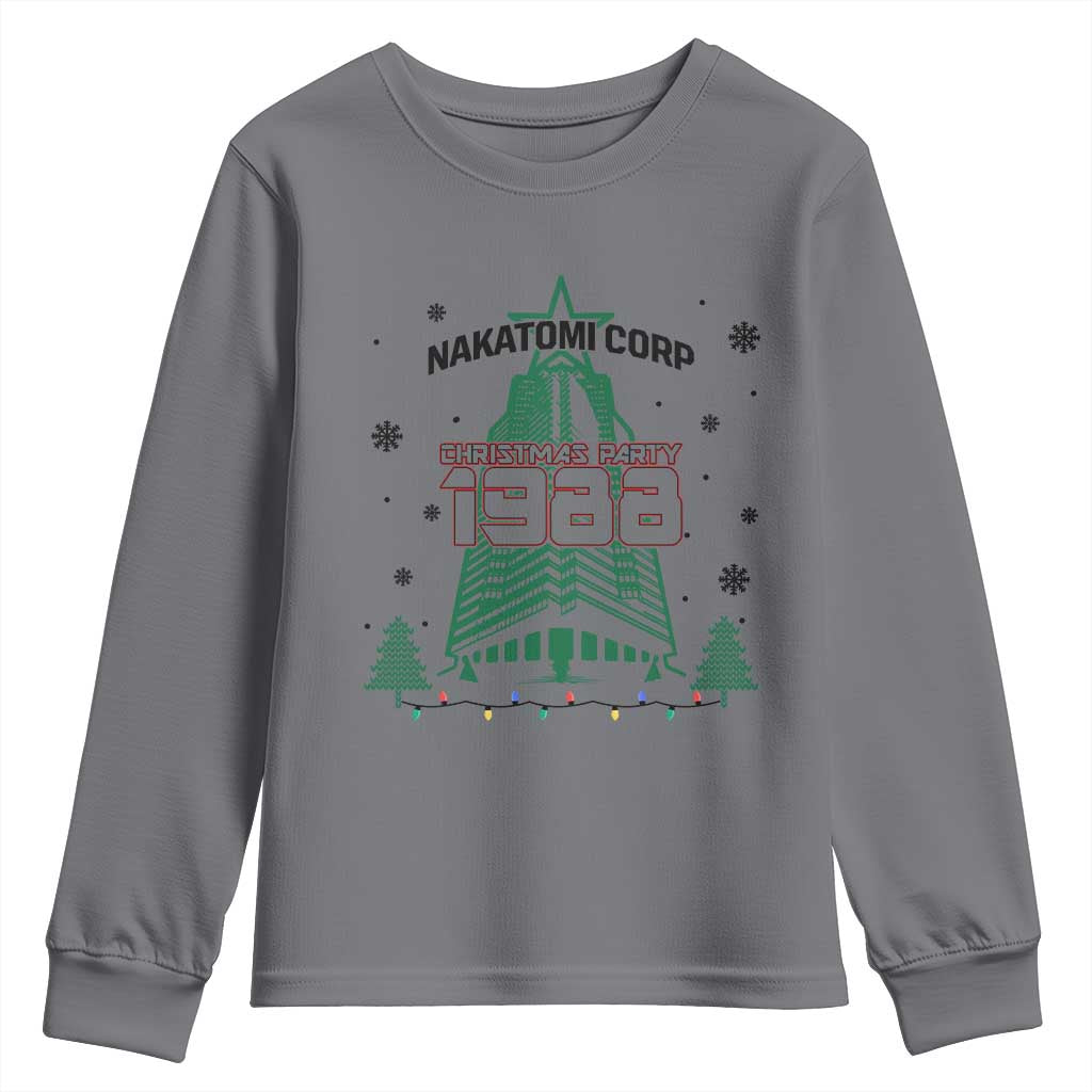 Vintage Nakatomi Plaza 1988 Christmas Party Youth Sweatshirt - Wonder Print Shop