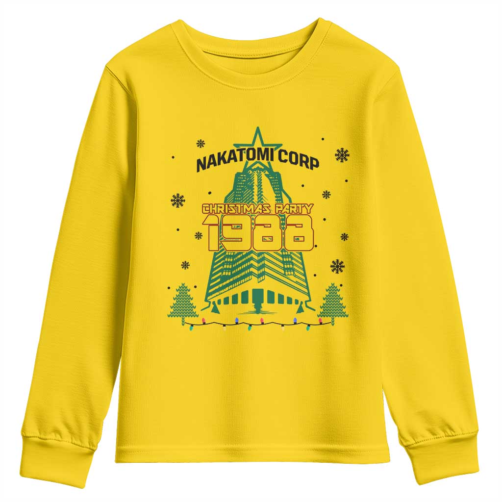 Vintage Nakatomi Plaza 1988 Christmas Party Youth Sweatshirt - Wonder Print Shop