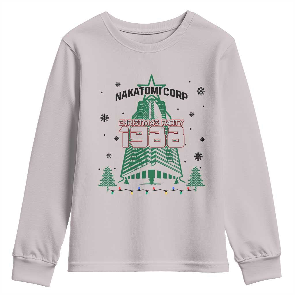 Vintage Nakatomi Plaza 1988 Christmas Party Youth Sweatshirt - Wonder Print Shop