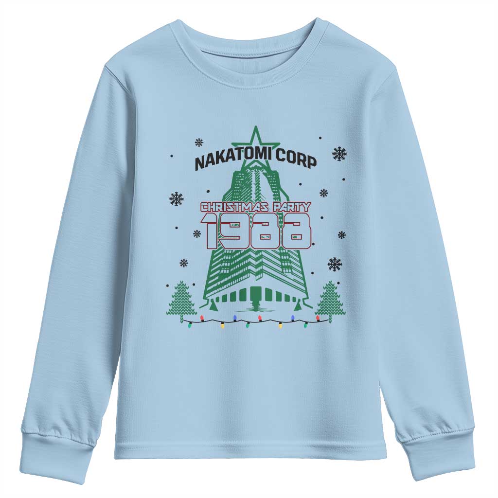 Vintage Nakatomi Plaza 1988 Christmas Party Youth Sweatshirt - Wonder Print Shop