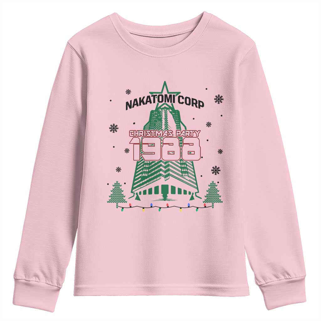 Vintage Nakatomi Plaza 1988 Christmas Party Youth Sweatshirt - Wonder Print Shop