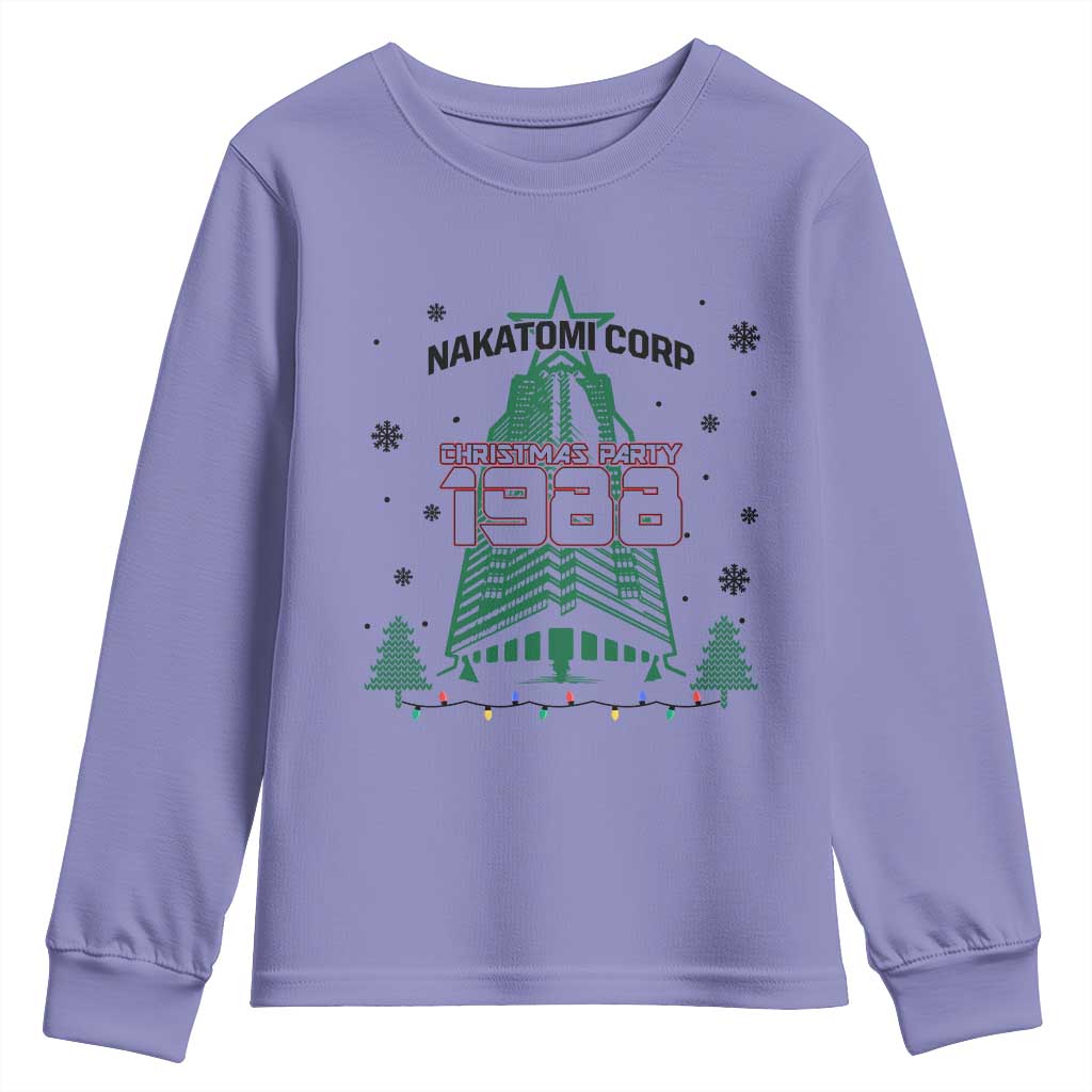 Vintage Nakatomi Plaza 1988 Christmas Party Youth Sweatshirt - Wonder Print Shop