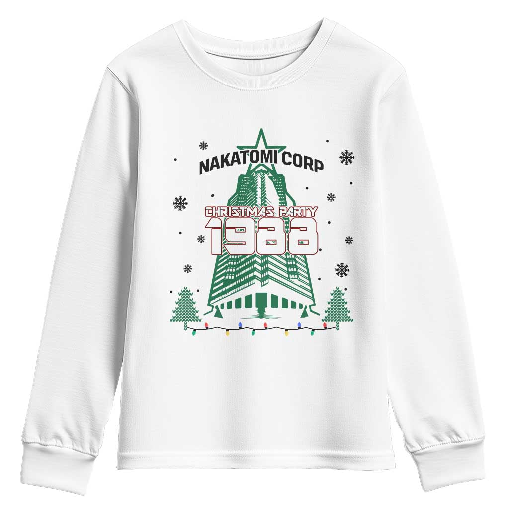 Vintage Nakatomi Plaza 1988 Christmas Party Youth Sweatshirt - Wonder Print Shop