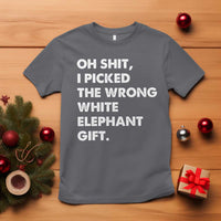 Oh Shit Funny White Elephant Gifts T Shirt - Wonder Print Shop