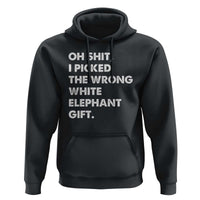 Oh Shit Funny White Elephant Gifts Hoodie - Wonder Print Shop
