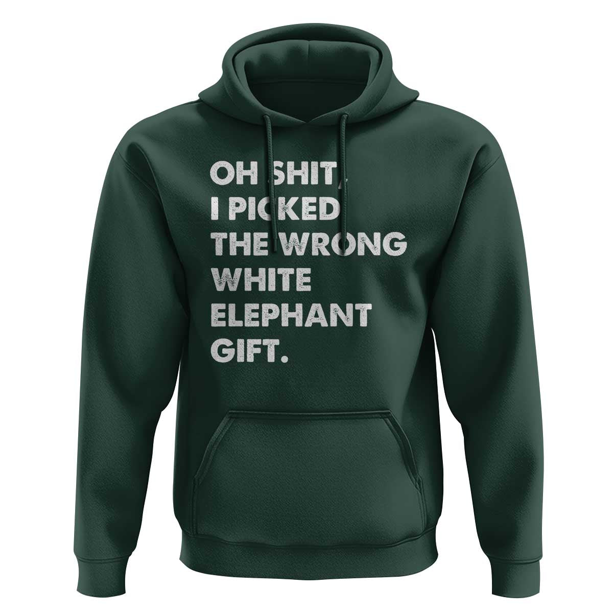 Oh Shit Funny White Elephant Gifts Hoodie - Wonder Print Shop