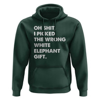 Oh Shit Funny White Elephant Gifts Hoodie - Wonder Print Shop