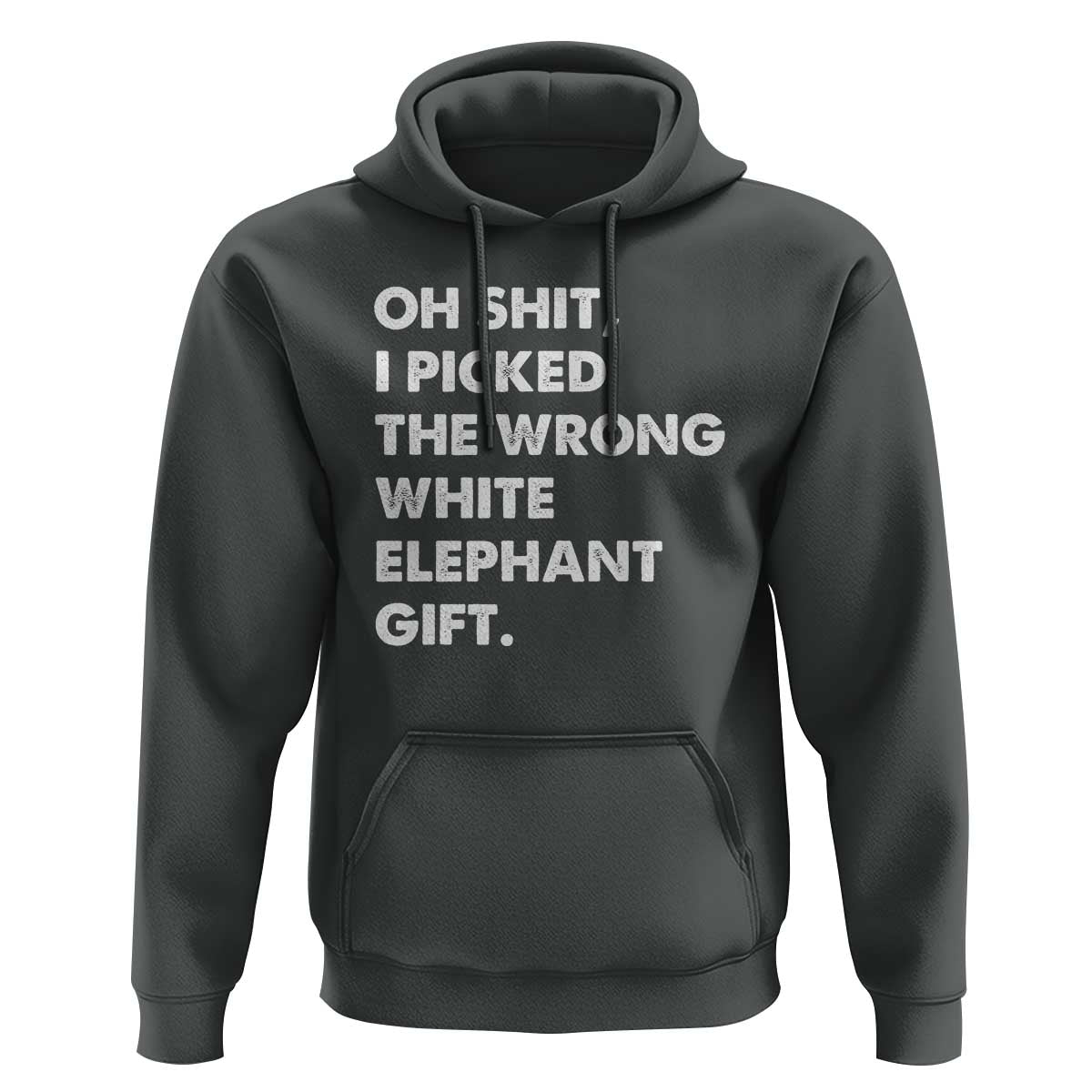 Oh Shit Funny White Elephant Gifts Hoodie - Wonder Print Shop