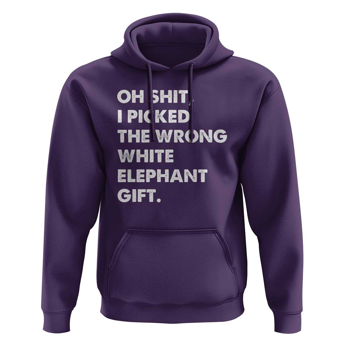Oh Shit Funny White Elephant Gifts Hoodie - Wonder Print Shop