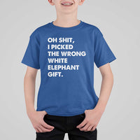 Oh Shit Funny White Elephant Gifts T Shirt For Kid - Wonder Print Shop