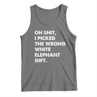 Oh Shit Funny White Elephant Gifts Tank Top - Wonder Print Shop