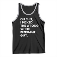 Oh Shit Funny White Elephant Gifts Tank Top - Wonder Print Shop