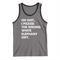 Oh Shit Funny White Elephant Gifts Tank Top - Wonder Print Shop