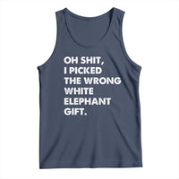Oh Shit Funny White Elephant Gifts Tank Top - Wonder Print Shop