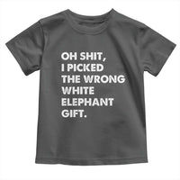 Oh Shit Funny White Elephant Gifts Toddler T Shirt - Wonder Print Shop