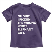 Oh Shit Funny White Elephant Gifts Toddler T Shirt - Wonder Print Shop