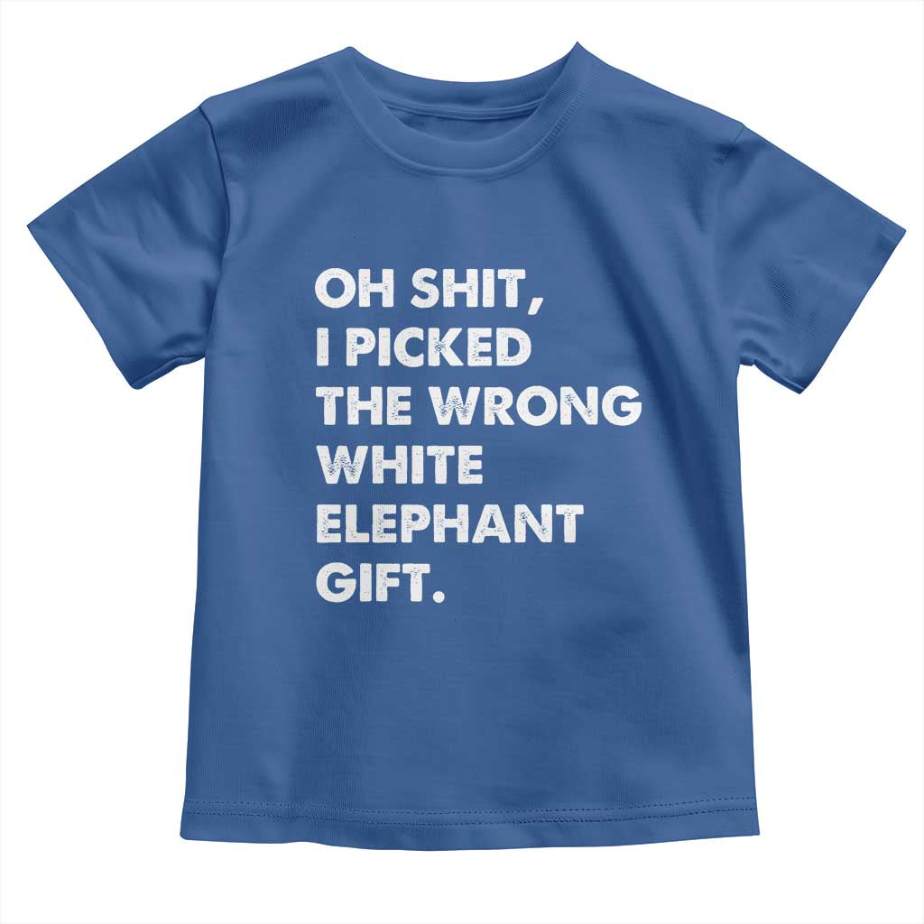 Oh Shit Funny White Elephant Gifts Toddler T Shirt - Wonder Print Shop