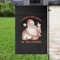 Retro Funny Santa Garden Flag I Don't Believe In You Either 90s Christmas - Wonder Print Shop