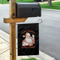 Retro Funny Santa Garden Flag I Don't Believe In You Either 90s Christmas - Wonder Print Shop