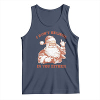 Retro Funny Santa Tank Top I Don't Believe In You Either 90s Christmas - Wonder Print Shop