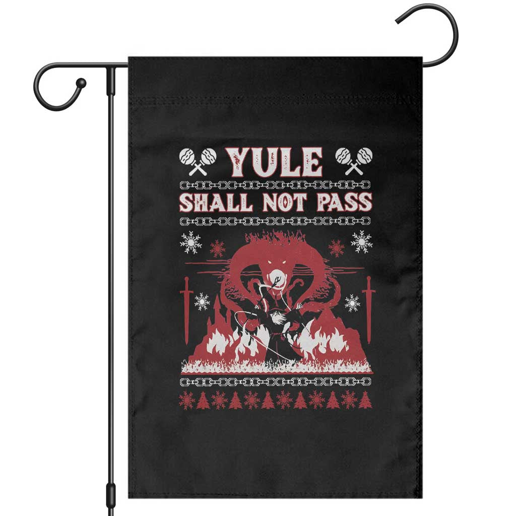Christmas Yule Shall Not Pass Garden Flag Fantasy Movie Ugly Xmas - Wonder Print Shop