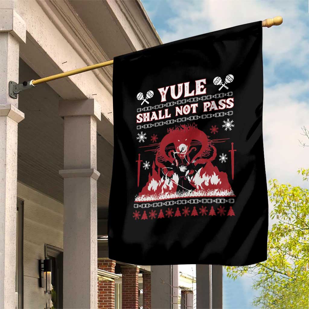 Christmas Yule Shall Not Pass Garden Flag Fantasy Movie Ugly Xmas - Wonder Print Shop