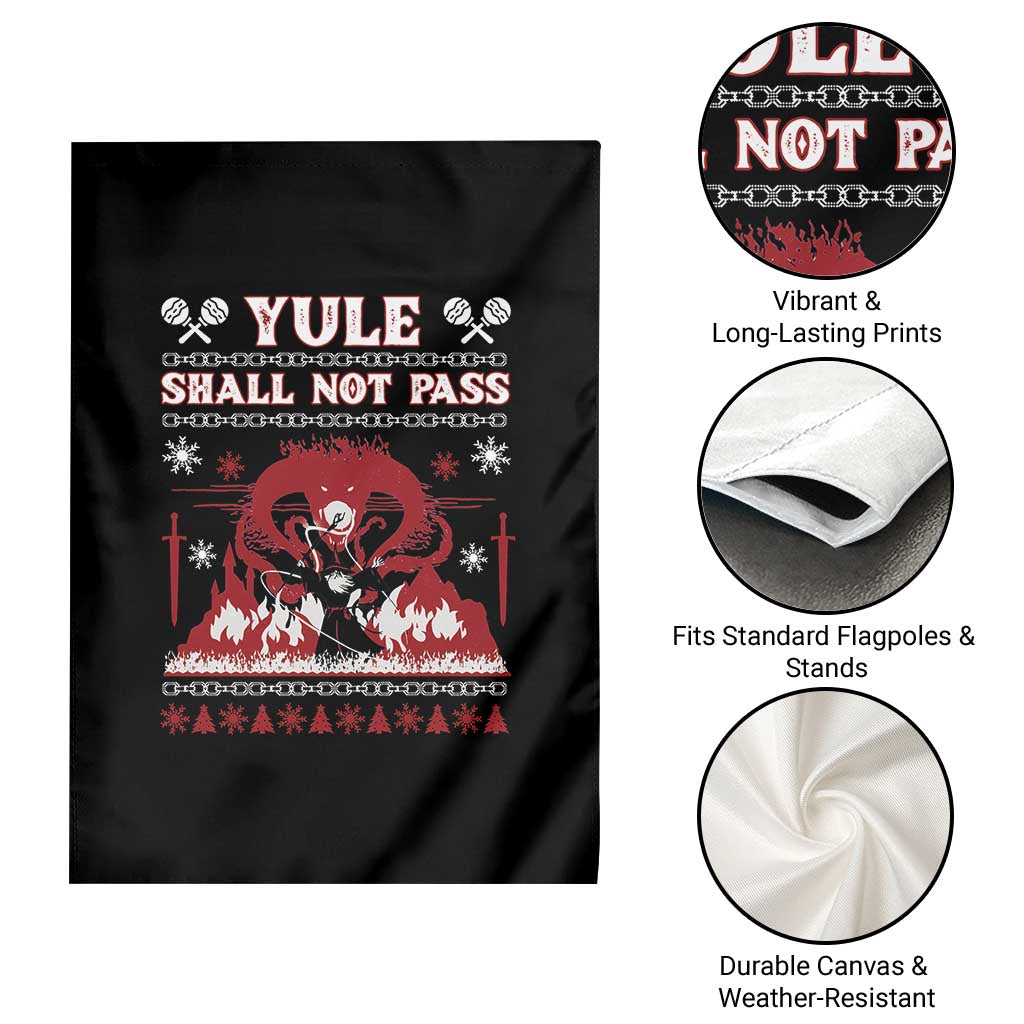 Christmas Yule Shall Not Pass Garden Flag Fantasy Movie Ugly Xmas - Wonder Print Shop