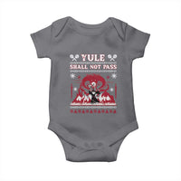 Christmas Yule Shall Not Pass Baby Onesie Fantasy Movie Ugly Xmas - Wonder Print Shop