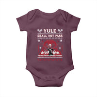 Christmas Yule Shall Not Pass Baby Onesie Fantasy Movie Ugly Xmas - Wonder Print Shop