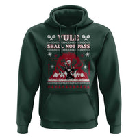 Christmas Yule Shall Not Pass Hoodie Fantasy Movie Ugly Xmas - Wonder Print Shop