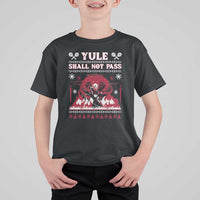 Christmas Yule Shall Not Pass T Shirt For Kid Fantasy Movie Ugly Xmas - Wonder Print Shop