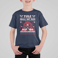Christmas Yule Shall Not Pass T Shirt For Kid Fantasy Movie Ugly Xmas - Wonder Print Shop