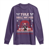Christmas Yule Shall Not Pass Long Sleeve Shirt Fantasy Movie Ugly Xmas - Wonder Print Shop