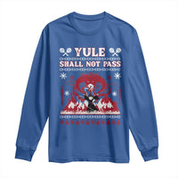 Christmas Yule Shall Not Pass Long Sleeve Shirt Fantasy Movie Ugly Xmas - Wonder Print Shop