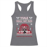 Christmas Yule Shall Not Pass Racerback Tank Top Fantasy Movie Ugly Xmas - Wonder Print Shop