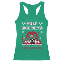 Christmas Yule Shall Not Pass Racerback Tank Top Fantasy Movie Ugly Xmas - Wonder Print Shop