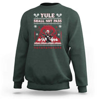 Christmas Yule Shall Not Pass Sweatshirt Fantasy Movie Ugly Xmas - Wonder Print Shop