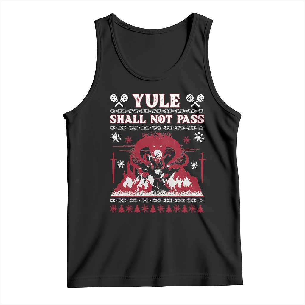 Christmas Yule Shall Not Pass Tank Top Fantasy Movie Ugly Xmas - Wonder Print Shop