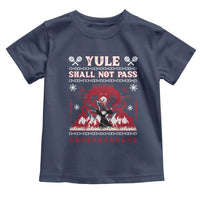 Christmas Yule Shall Not Pass Toddler T Shirt Fantasy Movie Ugly Xmas - Wonder Print Shop