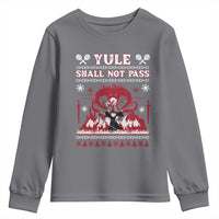 Christmas Yule Shall Not Pass Youth Sweatshirt Fantasy Movie Ugly Xmas - Wonder Print Shop