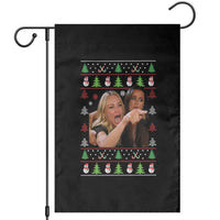 Woman Yelling At A Cat Ugly Christmas Garden Flag Funny Meme Matching Couple Christmas Pajama - Wonder Print Shop