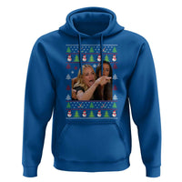 Woman Yelling At A Cat Ugly Christmas Hoodie Funny Meme Matching Couple Christmas Pajama - Wonder Print Shop