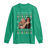 Woman Yelling At A Cat Ugly Christmas Long Sleeve Shirt Funny Meme Matching Couple Christmas Pajama - Wonder Print Shop