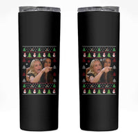Woman Yelling At A Cat Ugly Christmas Skinny Tumbler Funny Meme Matching Couple Christmas Pajama - Wonder Print Shop